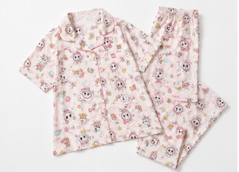 Dreamy Bunny Bliss Cotton 3 Piece Night Suit Set