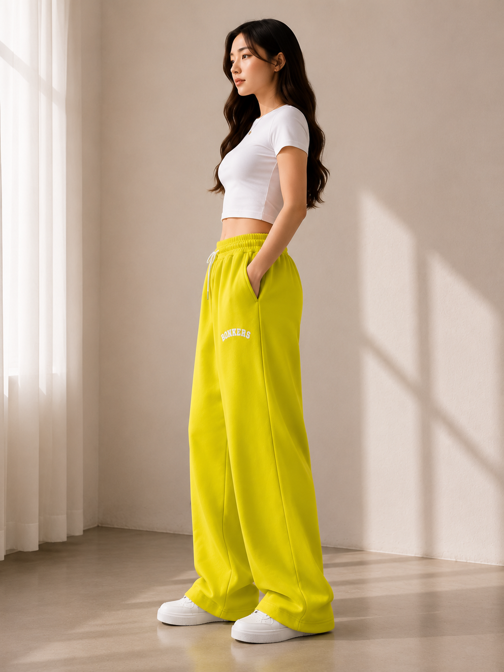 Women’s Oversized Wide Leg Track Pants | High Waist Baggy Sweatpants with Pockets | Casual Lounge & Streetwear Trousers