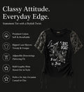 Women’s Graphic Print Lace Sleeve Top – Casual Ruched Side T-Shirt