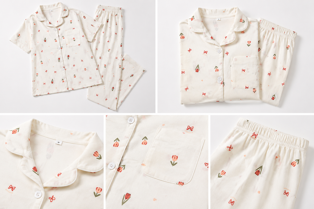 🌷 Tulip Whisper Cotton Night Suit Set