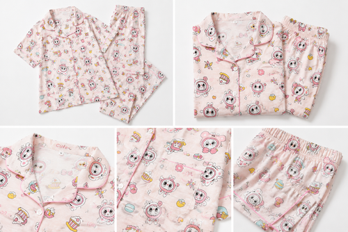 Dreamy Bunny Bliss Cotton 3 Piece Night Suit Set