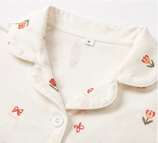 🌷 Tulip Whisper Cotton Night Suit Set