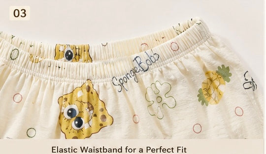 SpongeBob Printed 3 Piece Nightwear Set