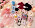 Girls Premium Hair Accessories Combo Set | Cute Hair Bows, Scrunchies, Hair Clips, Rubber Bands & Kids Hair Ties Gift Collection