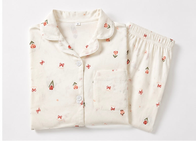 🌷 Tulip Whisper Cotton Night Suit Set