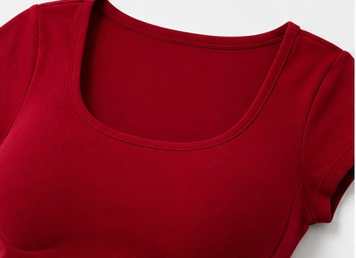 SculptFit Padded Scoop Neck T-Shirt