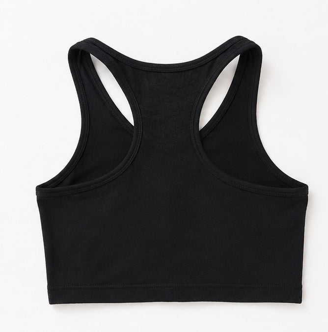 FlexFit Zip-Front Racerback Sports Crop Top