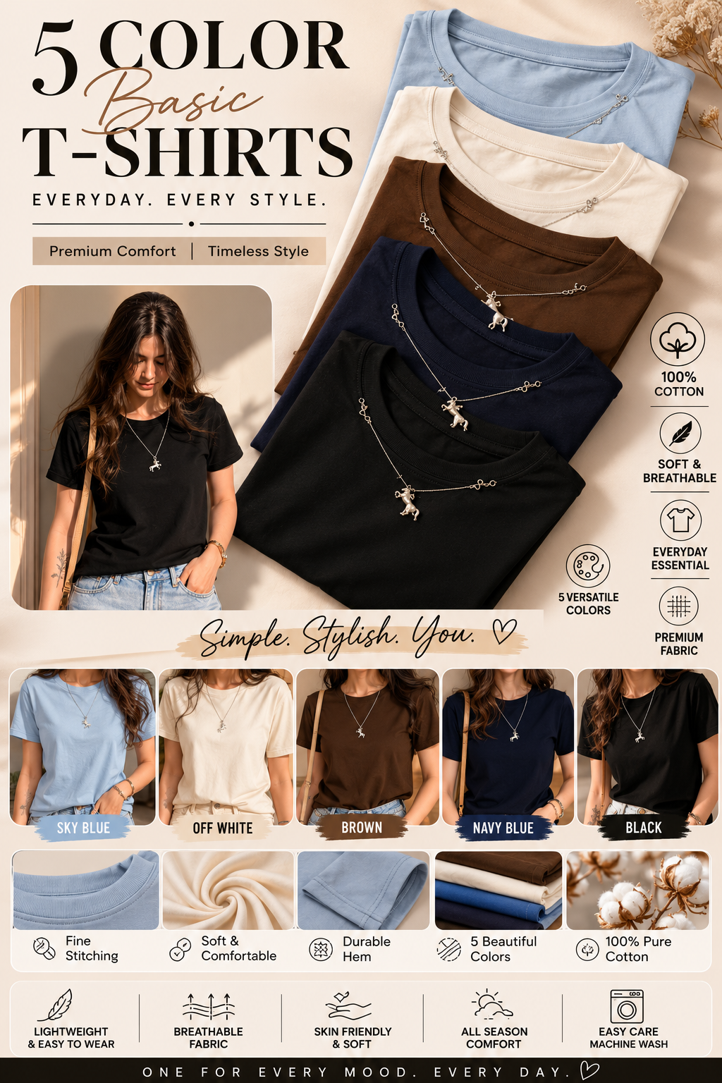 Everyday Essentials Cotton T-Shirt