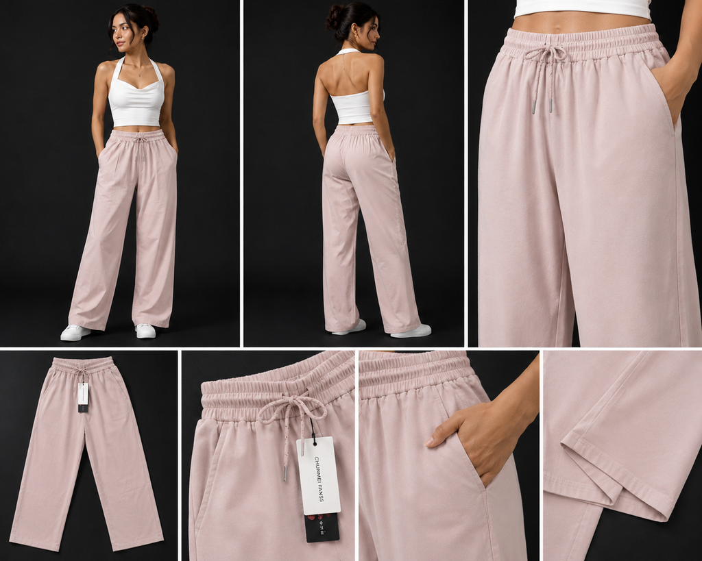 CloudEase Wide-Leg Drawstring Lounge Pants