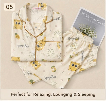 SpongeBob Printed 3 Piece Nightwear Set