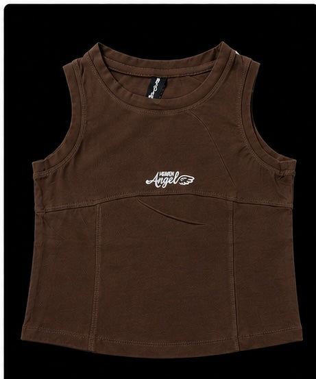 Angel Bliss Sleeveless Active Crop Top