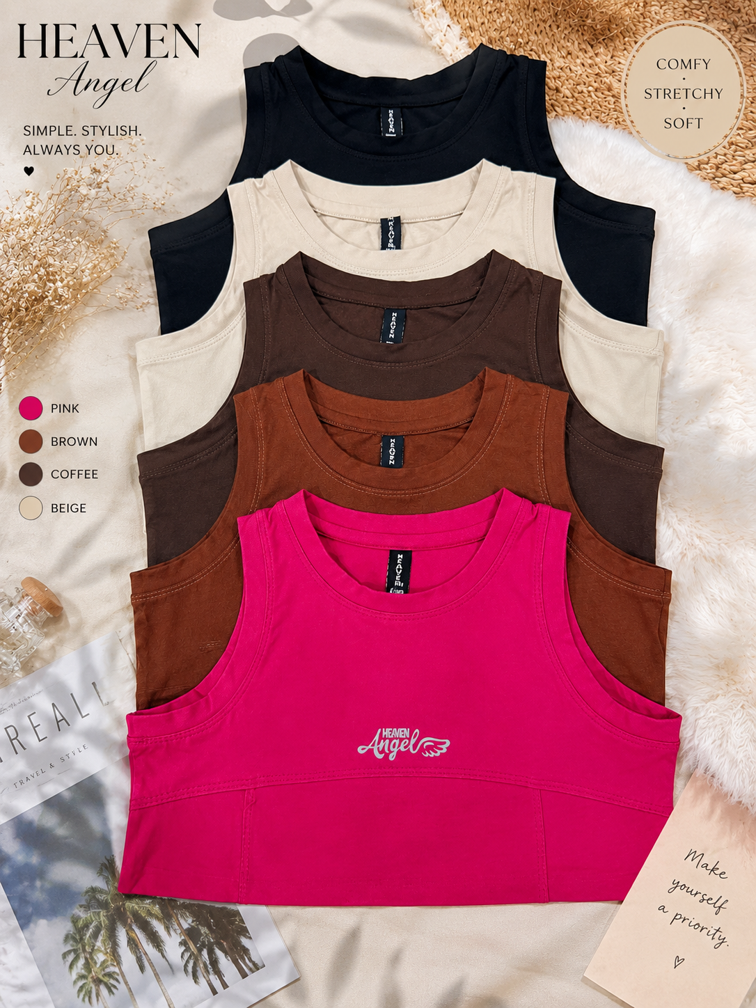 Women’s Premium Cotton Sleeveless Tank Top