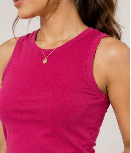 EssentialFlex Sleeveless Crop Tank Top