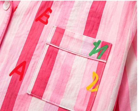 💖 Candy Stripe Dream Cotton Night Suit 3 Set